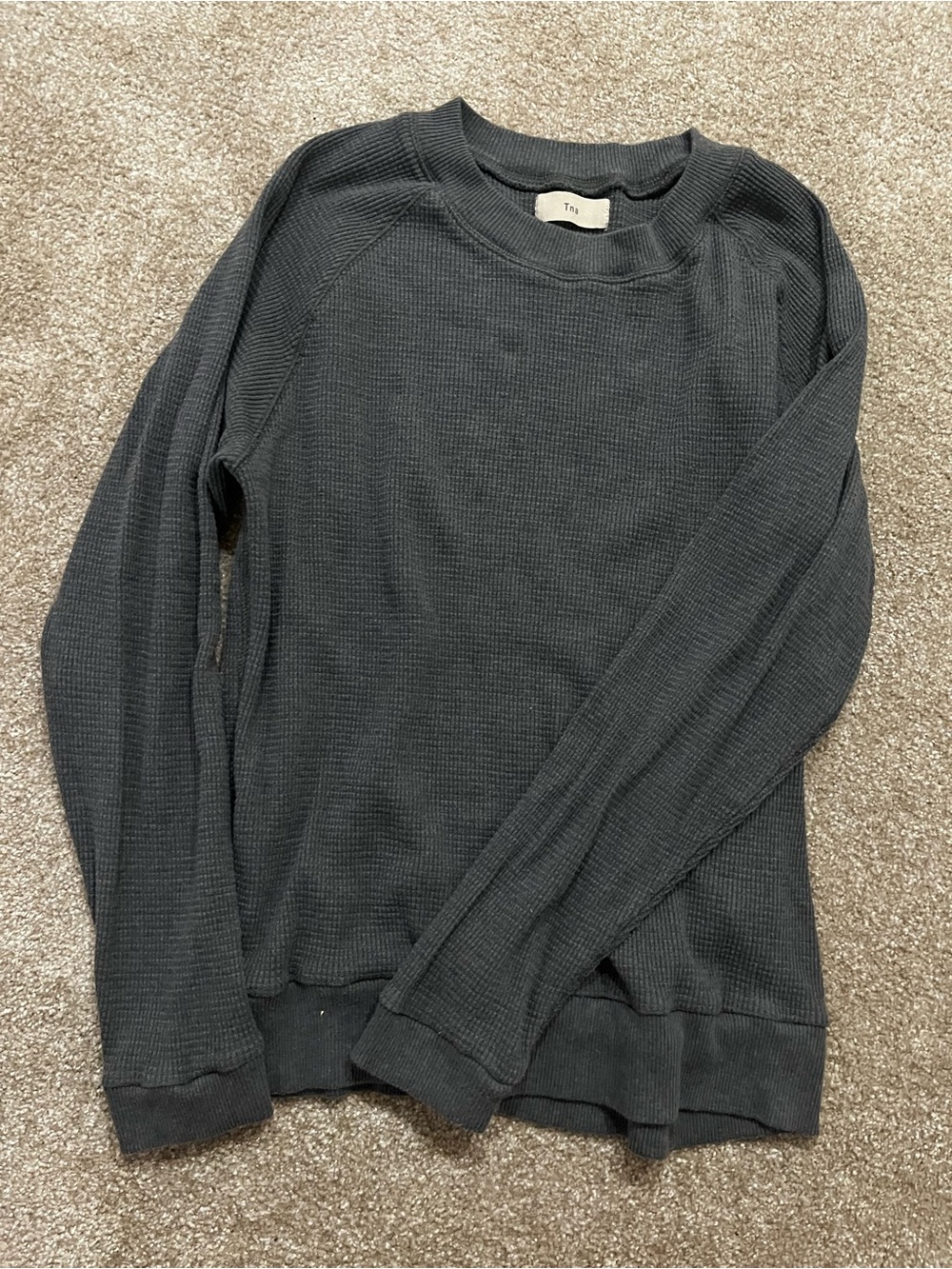Aritzia TNA Waffle Crewneck